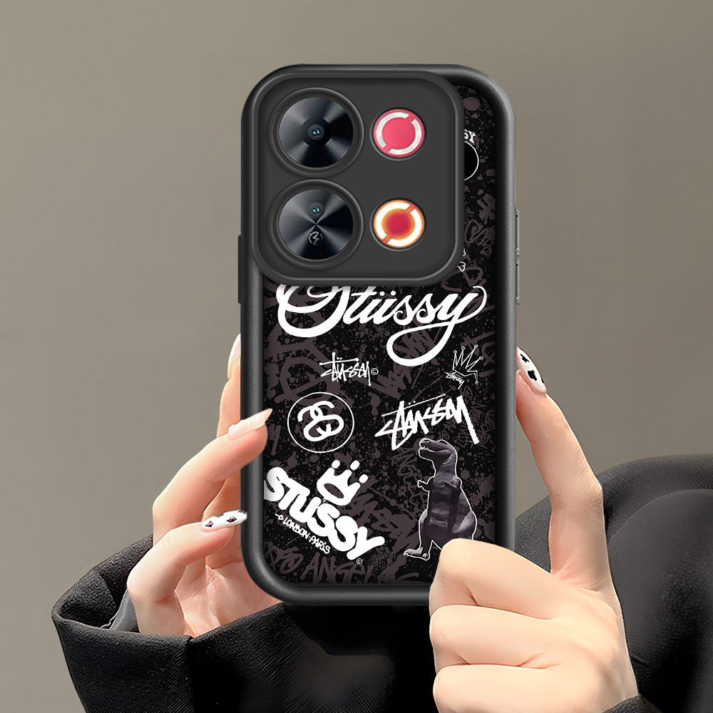 Softcase Phone Case For Itel P65 Fashion Soft Tren Minimalis Pria Motif Casing Ponsel Untuk Kesing K