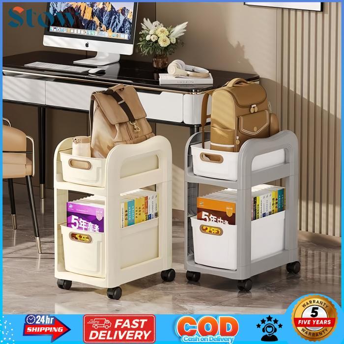 murah rak buku plastik trolley dapur rak buku susun rak buku aesthetic rak laci serbaguna rak baju