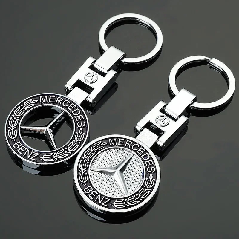 Metal Key Rings Car Key Chains Pendant Holder for Mercedes Benz W204 W203 W205 W212 W211 W124 W210