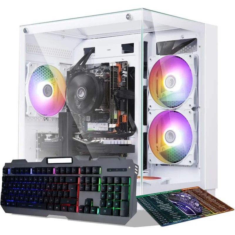 Prebuilt Gaming PC Desktop Computer,Core i7 Desktop,Operating at A Frequency of 3.4-3.9 GHz,RX590
