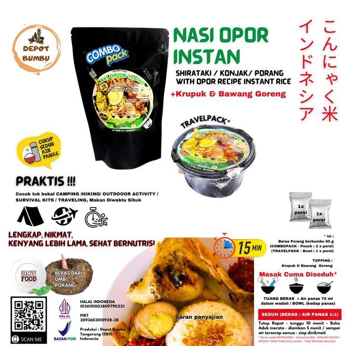 [COD] Nasi Gunung Bekal Traveling Depot Bumbu Nasi Instan Cuma Diseduh Air Panas Nasi Uduk - Nasi
