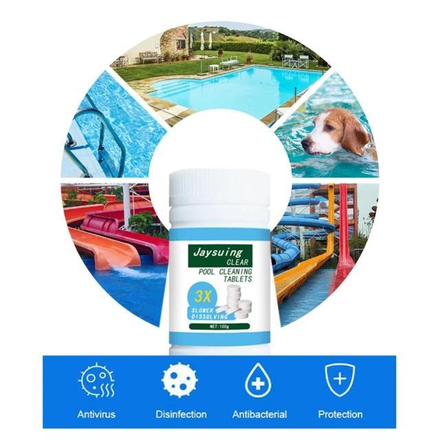 Chlorine Klorin Kaporit Tablet Disinfektan Pembersih Kolam Renang Spa