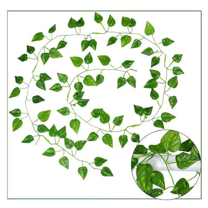 2METER Daun Rambat Plastik SIRIH SRIGADING - Tanaman Artificial Hias