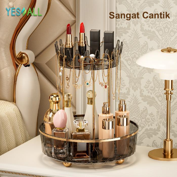 YESALL Rak Kosmetik Aesthetic /Tempat Make Up Aesthetic / Rak Skincare Aesthetic / Nampan Aesthetic