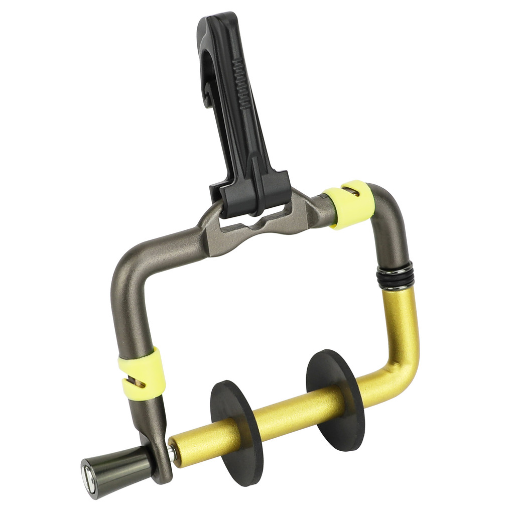 SANLIKE Fly Fishing Tippet Holder with Light Cutter Carabiner Aluminum Dry Fly Spool for Vest/D-Ring