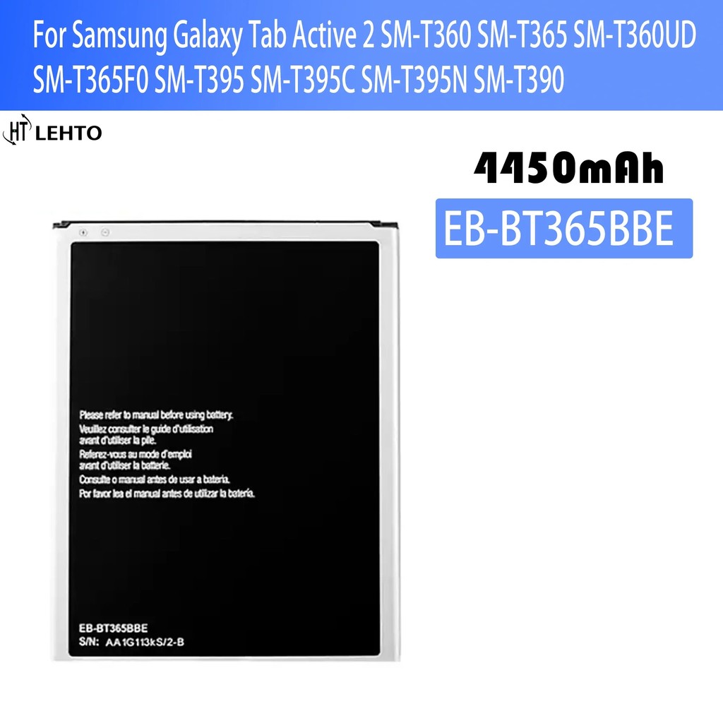 EB-BT365BBC Battery For Samsung Galaxy Tab Active 2 SM-T360 SM-T365 SM-T360UD SM-T365F0 SM-T395 SM-T