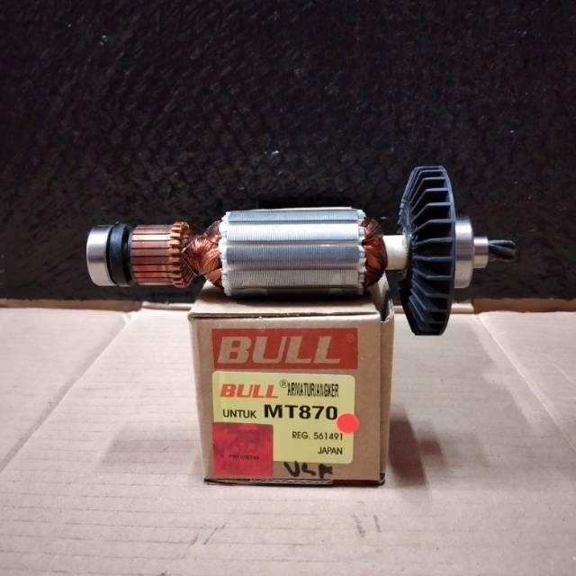 Bull Armature Angker Mt870 For Mesin Bor Dinding Beton Maktec Mt 870 / Mt871 Mt 871