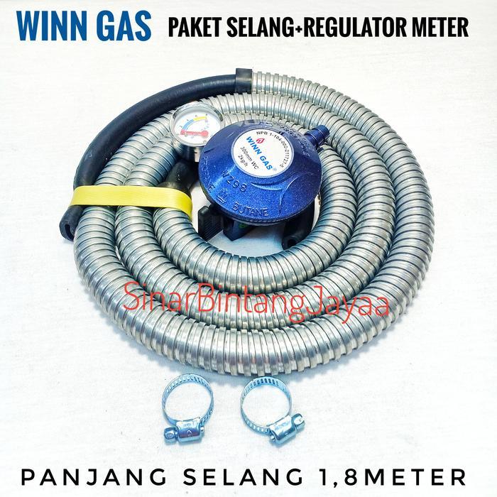 TERLARIS SELANG GAS + REGULATOR METER 29M /SELANG GAS+REGULATOR METER Selamat Berbelanja