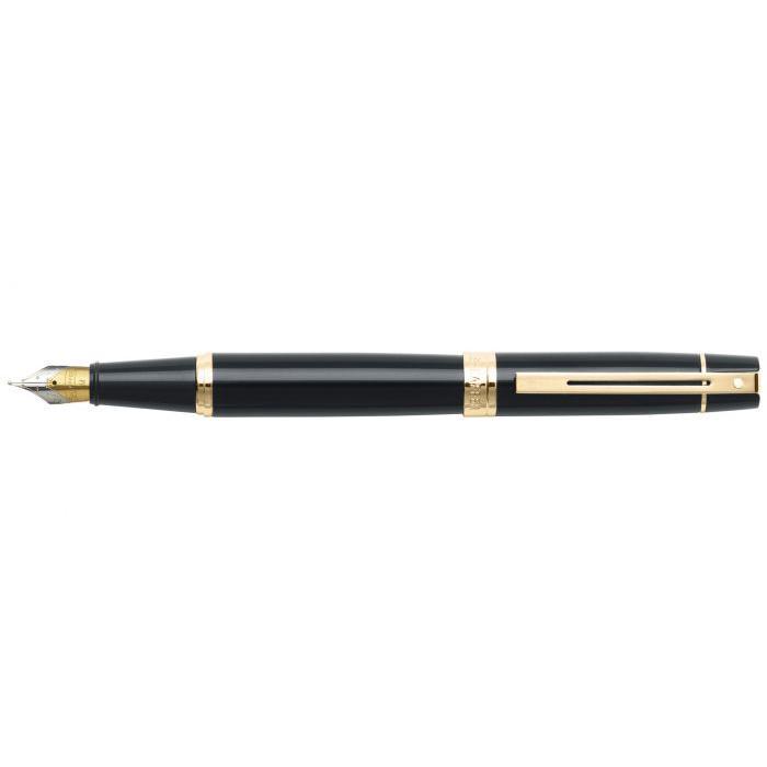 Sheaffer 300 Glossy Black with Gold Tone Fountain Pen