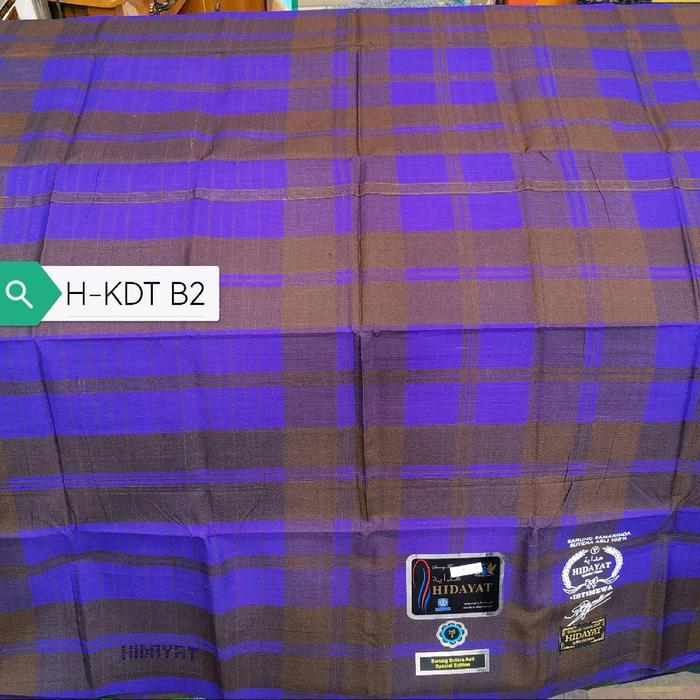 Bisa Cod - Sarung Hidayat Kotak Kdt Sutra Mewah Elegant