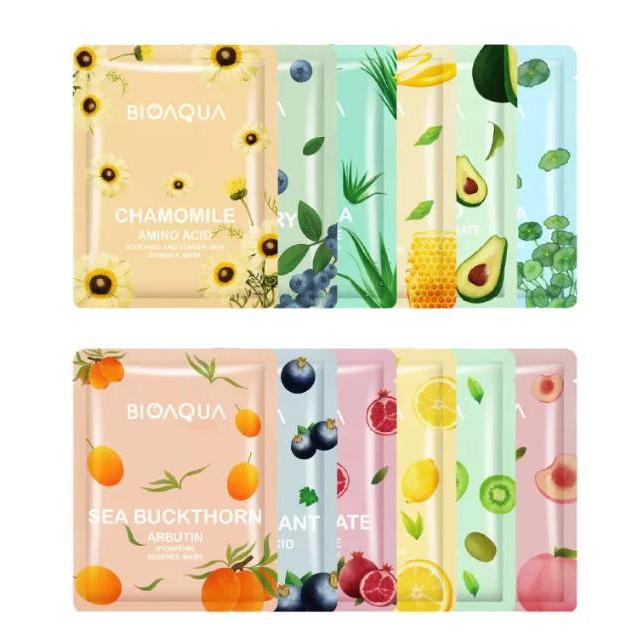 MASKER BIOAQUA Bioaqua Sheet Mask Essence BPOM Masker BIOAQUA