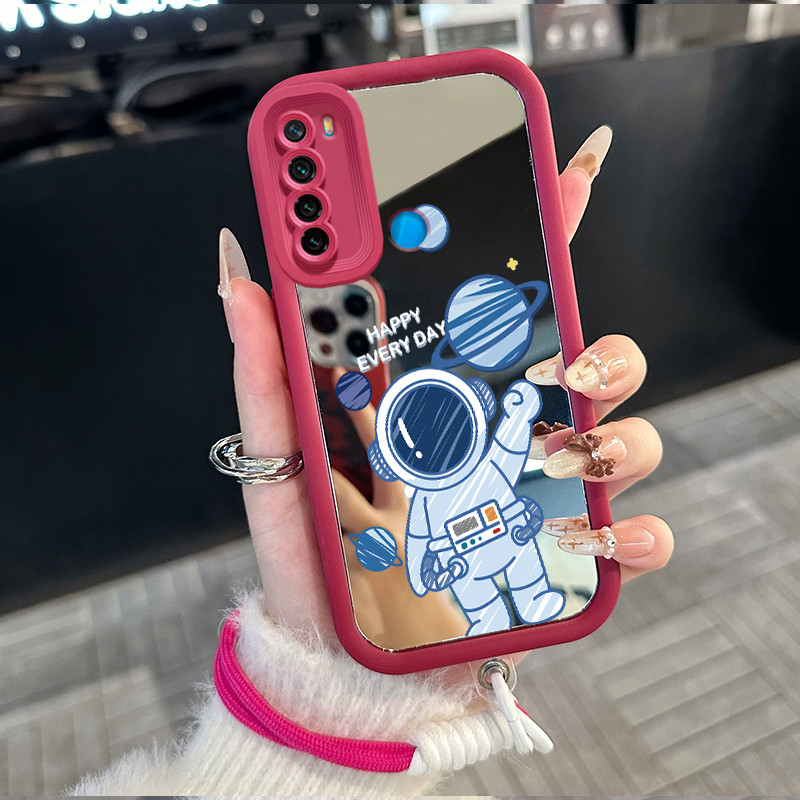 Casing Hp untuk Xiaomi Redmi Note 8 Note 8T Case Casing astronot pola Silikon Softcase Kasing HP tal