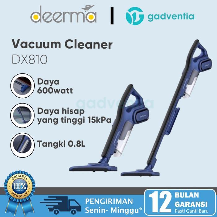 TERLARIS Deerma Dx810 Vacum Vakum Vacuum Cleaner Derma Penyedot Penghisap Debu 600w 15kpa SALE