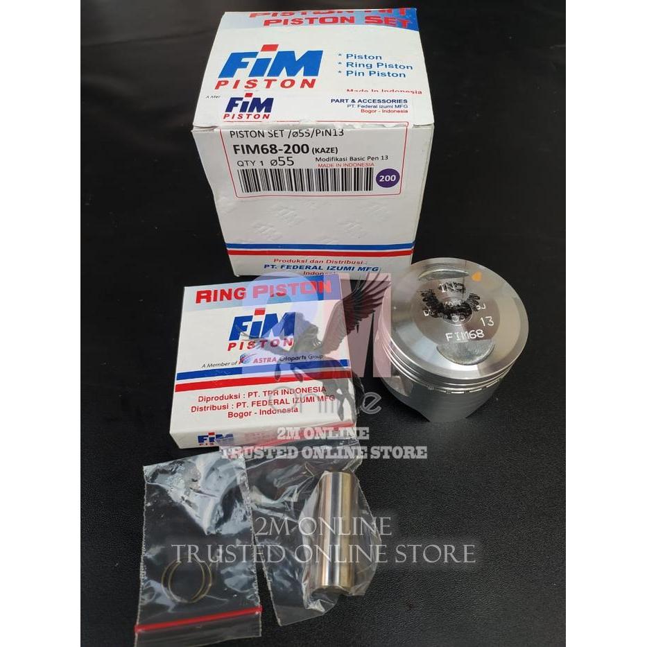 Seher Piston Kit Kaze Modif Pen 13 Dim 55 Os 200 Fim68 Fim