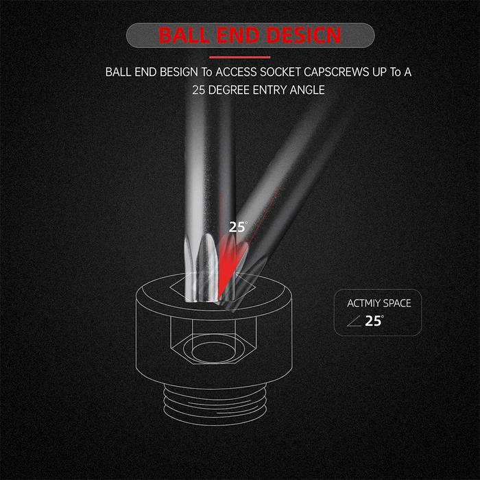 "New" JLD Kunci L bintang 9pcs T10-T50 kunci bintang 1 set lengkap kunci L panjang 1 set lengkap