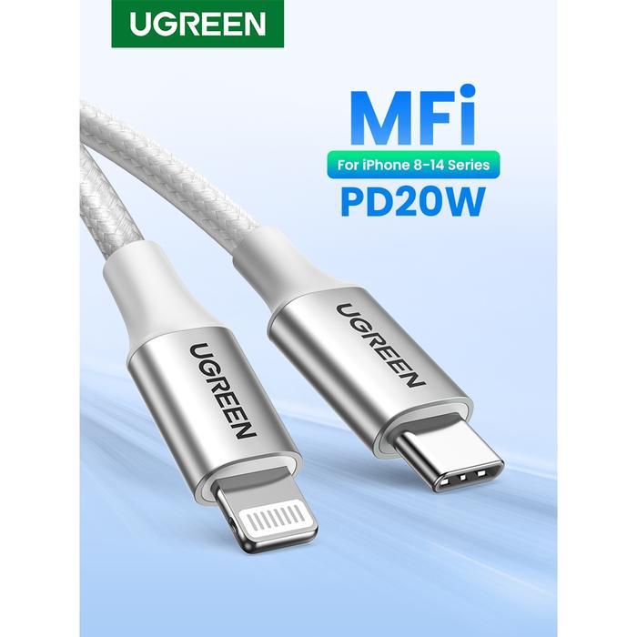 TEREMURAHTERLARIS READY SILAHKAN DIORDER UGREEN KABEL CHARGER DATA IPHONE 11 12 13 14 PRO MAX MFI