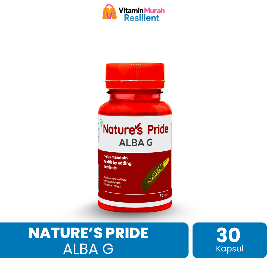 NATURE'S PRIDE ALBA G EKSTRAK IKAN GABUS ISI 30 & 100 KAPSUL