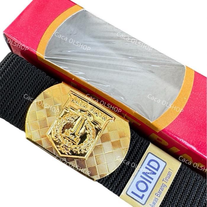 Sabuk Pria Sabuk Ikat Pinggang Pdh Pemda Dki / Jayaraya Motif Catur Batik Ujung Tali Sabuk Ke Dalam
