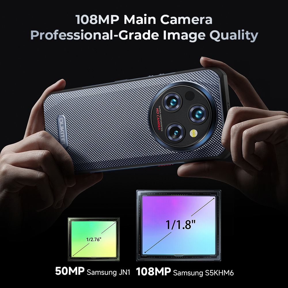 Oukitel WP35 Rugged Phone MTK 7025, 5G, 11000mAh, 6.6" FHD+, 24GB + 256GB, 108MP, NFC Android 15