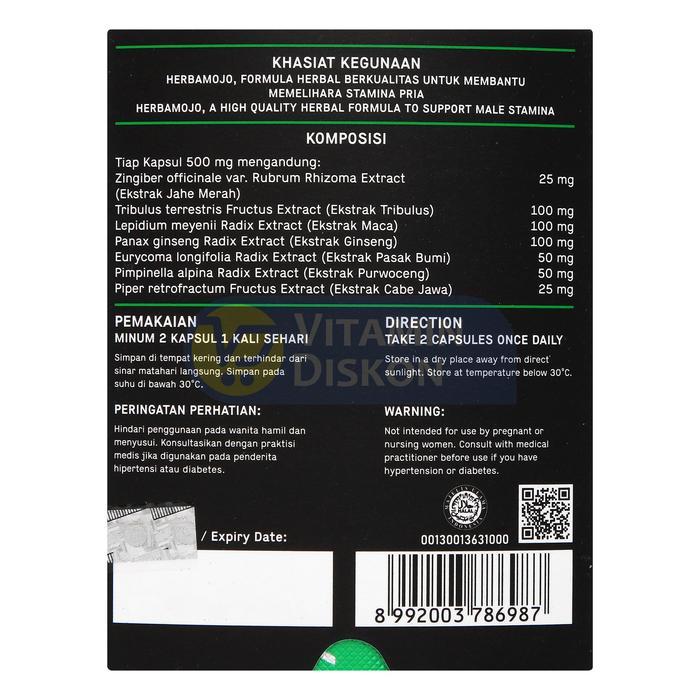 HERBAMOJO 7 SUPLEMEN STAMINA PRIA