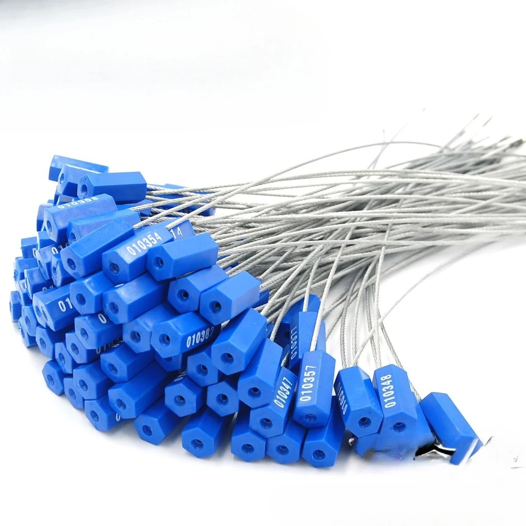 50pcs Disposable Self-locking Steel Wire Seals Container Coal Transportation Oil Tank Truck Is