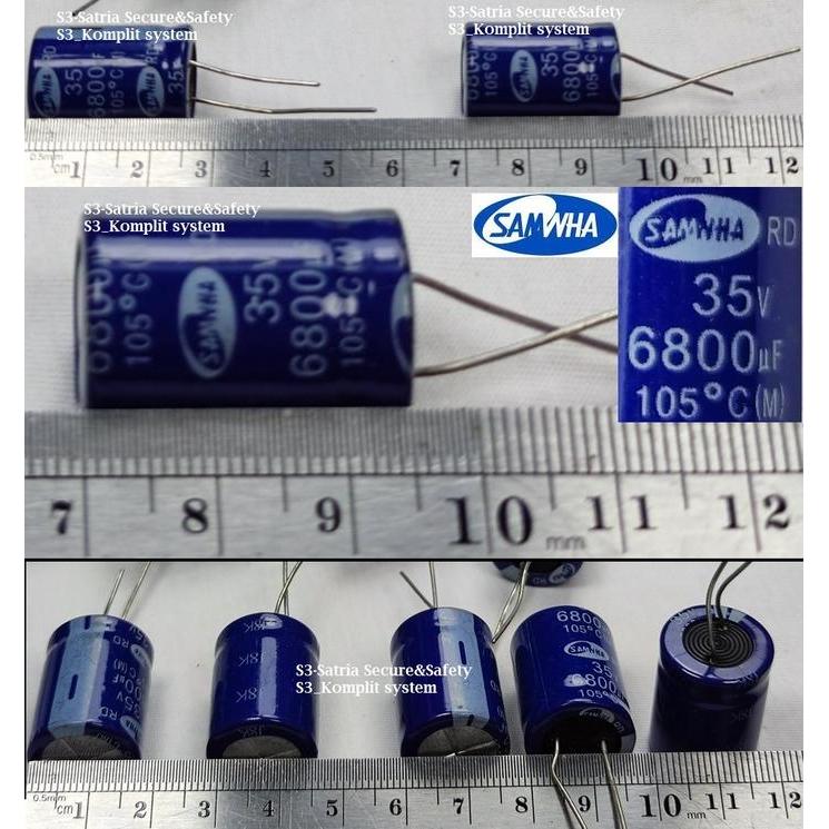 Kecil Elko 6800Uf 35V Elco 6800 Uf 35 V 35Vol 6800Uf/35V 6800Uf35V Terjamin