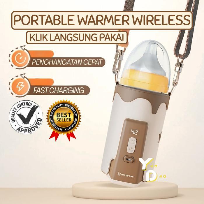 Portable Bottle Baby Warmer With Battery Pemanas Penghangat Susu Bayi Pemanas Asi Dengan Usb &