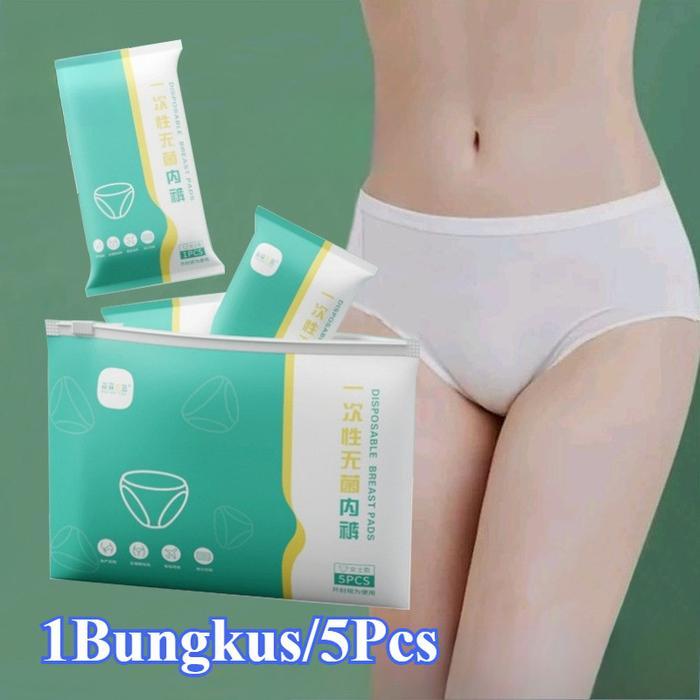Eiger - Celana Dalam Wanita 1 Kali Pakai 1 Bungkus Isi 5 Pcs