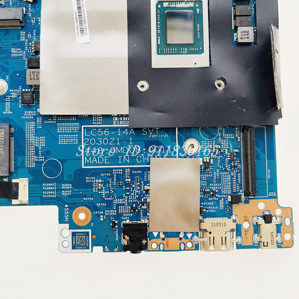 For Lenovo IdeaPad Flex 5-15ALC05 Laptop Motherboard LC56-14A SVT 203021-1 Ryzen R3 R5 R7-5700U CPU