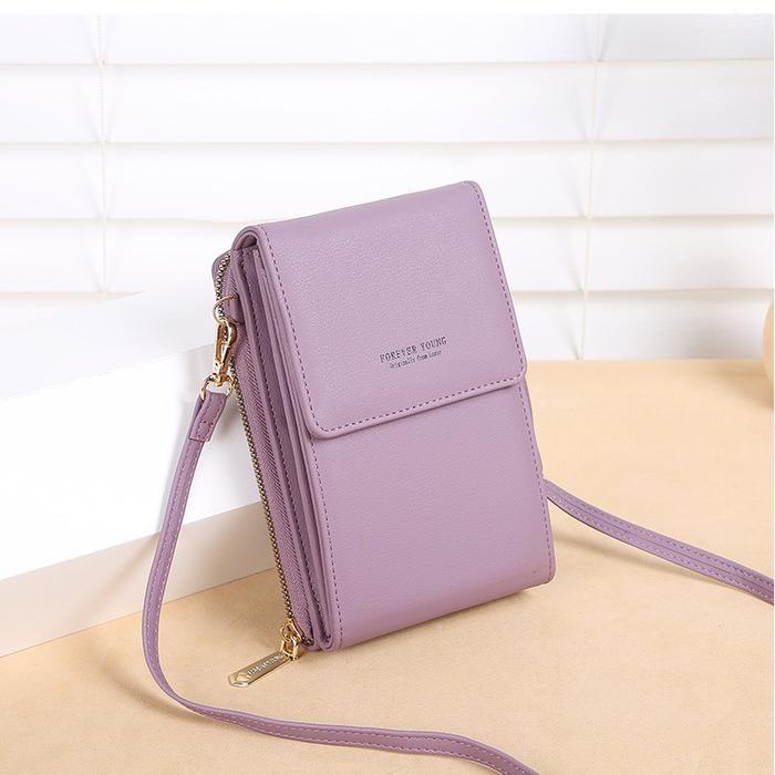 New Tas Hp Wanita Kulit Touch Screen Dompet Hp Wanita Layar Sentuh Mini Bag Multifungsi L067