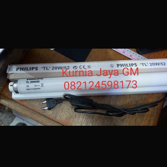 Best Seller Philips Tl Uv Blue Light 20 Watt / Lampu Uv Bayi Kuning Komplit Set Original