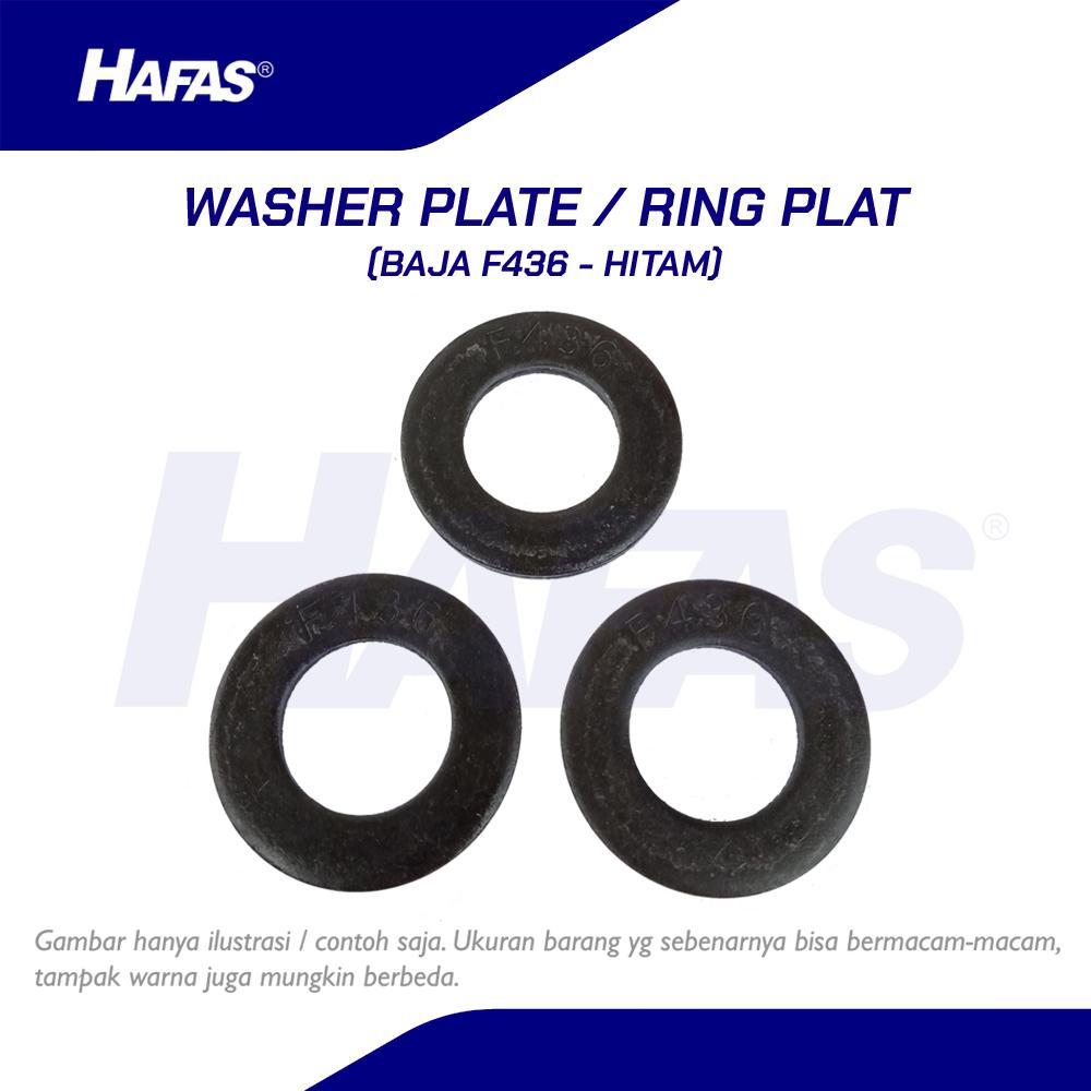 Ring Plat Baja F436, M27 (hitam) | Washer Plate WP