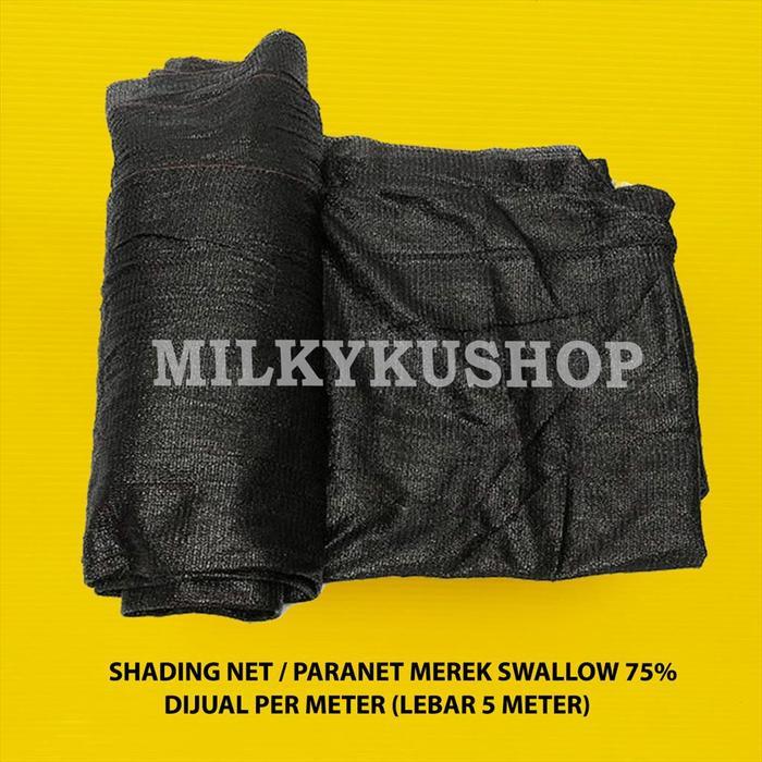 Paranet 75% Lebar 5 Meter Jual Per 1 Meter Shading Net Jaring Atap