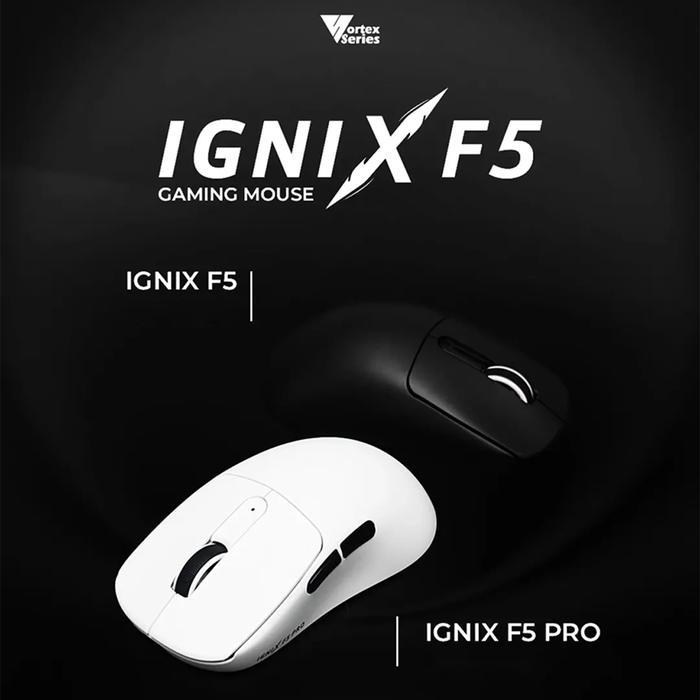 Vortex Series / VortexSeries IGNIX F5 / F5 PRO Series Ergonomic Ultra-Lightweight WIreless Gaming