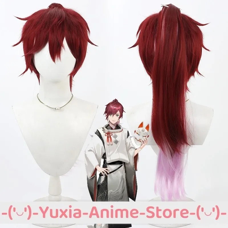 NIJISANJI VTUBER LAUREN IROAS COSPLAY WIG AND CAP ANIME ROLEPLAY WIGS PARTY COSTUME PROP SYNTHETIC