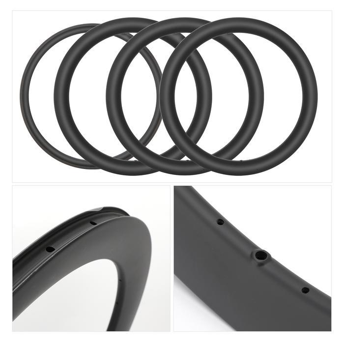 Bebas Ongkir Carbon Rims Velg Sepeda Roadbike Trakbike Fixie Carbon 700C 50Mm 60Mm Type Rim ke