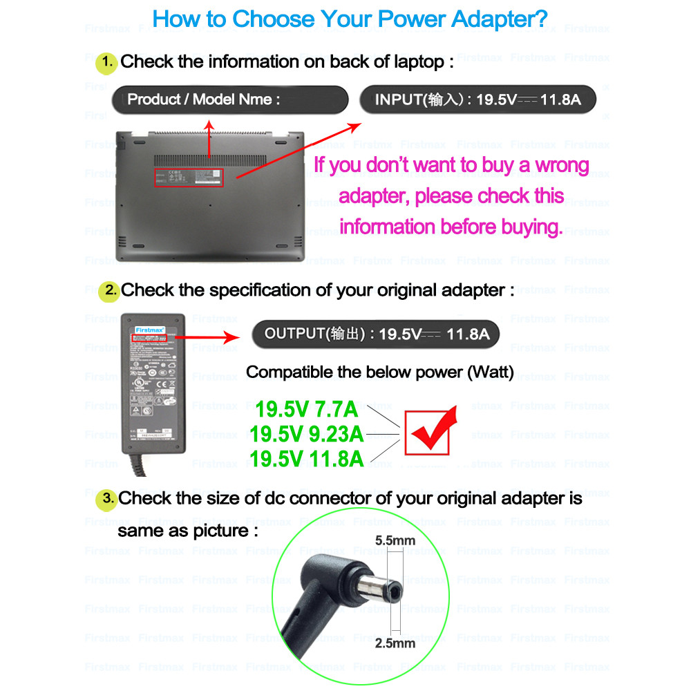 19.5V 11.8A 230W AC Adapter for MSI WS65 8TK 9TK 9TL 9TM MS-16Q4 WS75 9TL MS-17G1 10TM MS-17G3