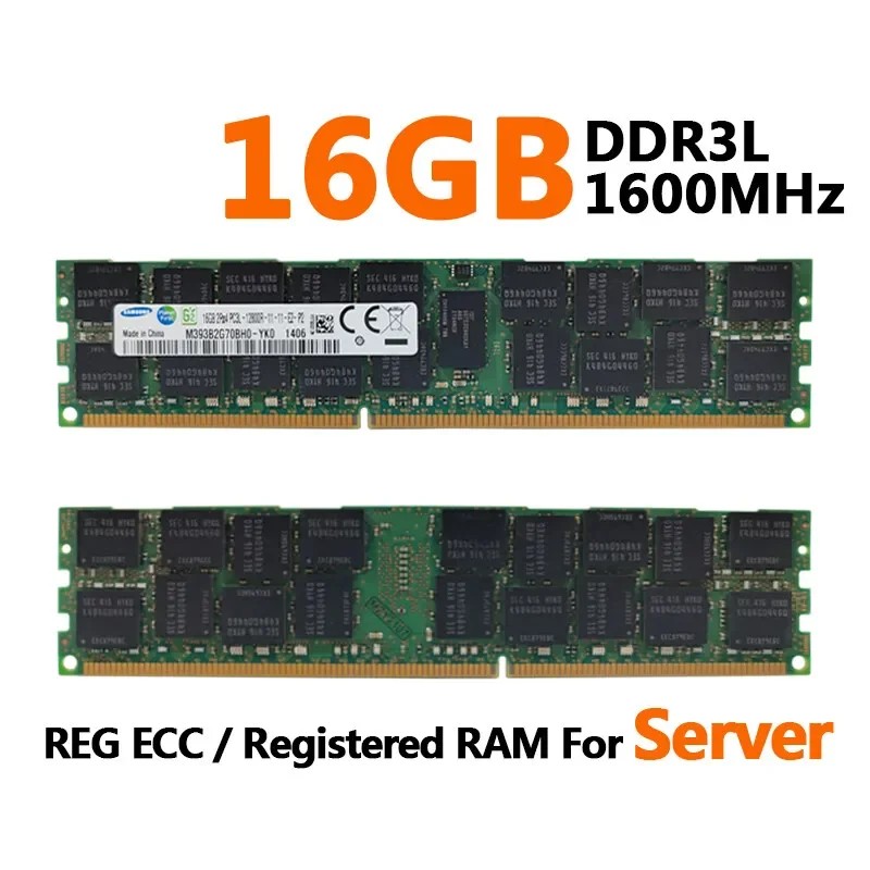 SAMSUNG DDR3 DDR3L Server Memory RECC Server RAM Registered Memory 32GB 16GB 8GB 4GB Memoria 1866