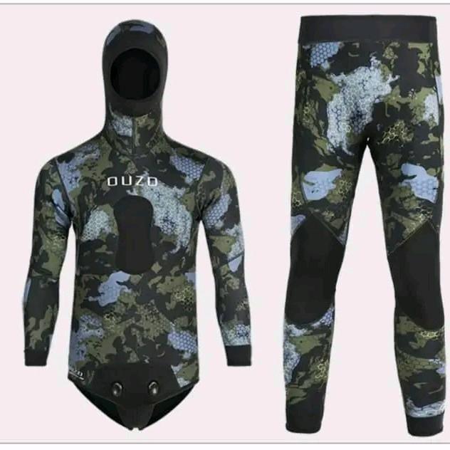 Wetsuit OUZO ketebalam 3MM, spearfishing, freediving, scuba diving.