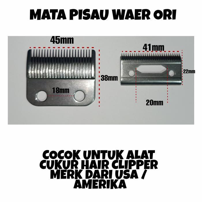 Mata Pisau Waer Besar Bisa Untuk Wahl Super Taper Ori