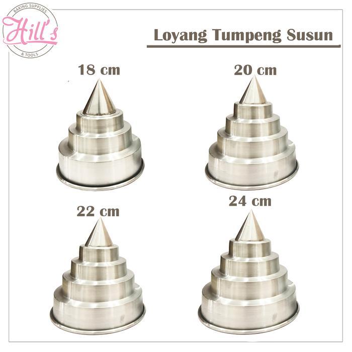 LOYANG TUMPENG SUSUN / CETAKAN TUMPENG SUSUN 18 CM 20 CM 22 CM