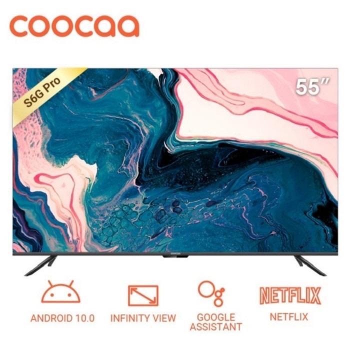 COOCAA LED TV SMART ANDROID 55S6G PRO -55 INCH GARANSI RESMI