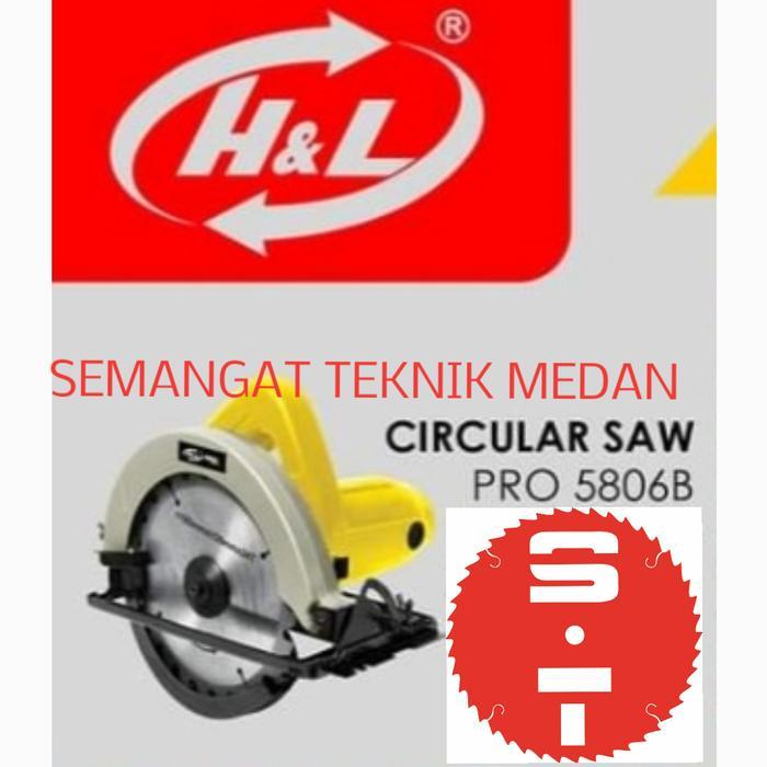 PRO5806B MESIN CIRCLE KAYU CIRCULAR SAW 1050 W 7" H&L PRO 5806 B 5806B