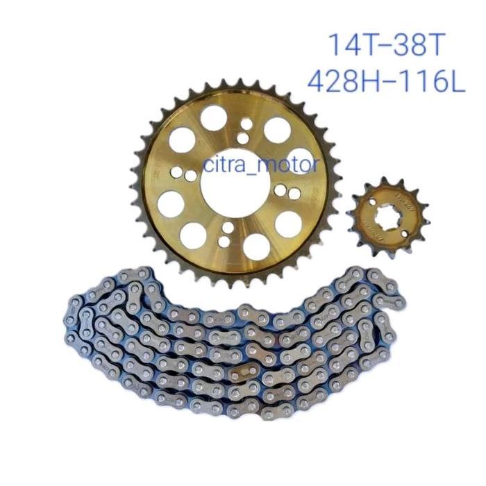 Diskon Gear Set Gir Paket Satria Fu 150 New 38T Satria Fu 150 Facelift