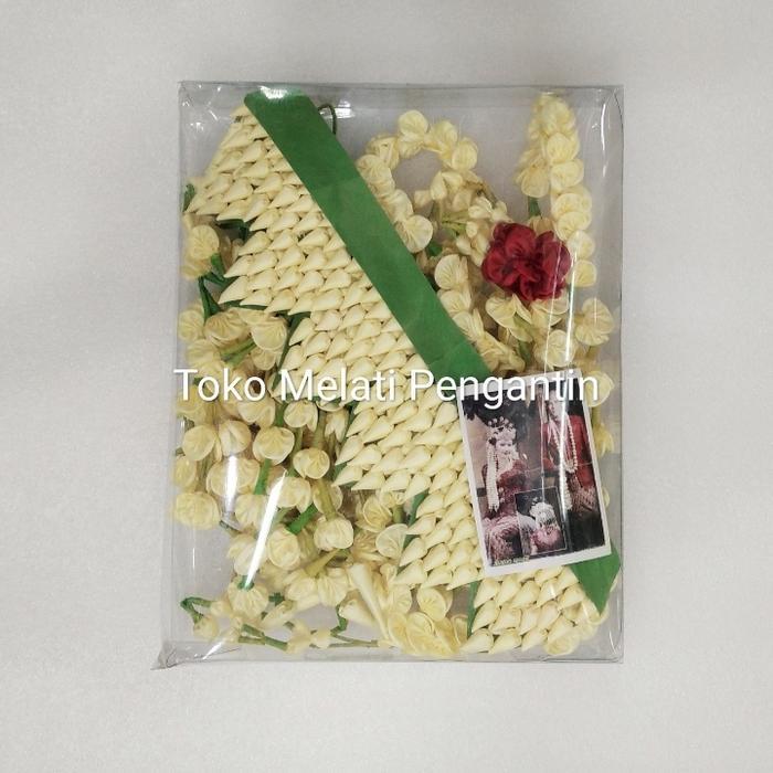 Bunga Ronce Melati Pengantin Imitasi Palsu Sunda Siger