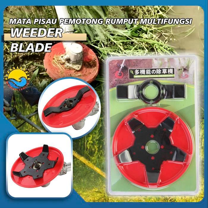 Pisau matun rumput Pisau Mesin Pemotong Rumput potong rumput 6 blade mata Pisau 6 Inch Kepala