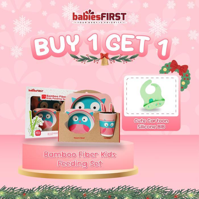 BabiesFirst Feeding Set Animal / Feeding Set Bamboo / Peralatan Makan Bayi Set / Feeding Set Bayi