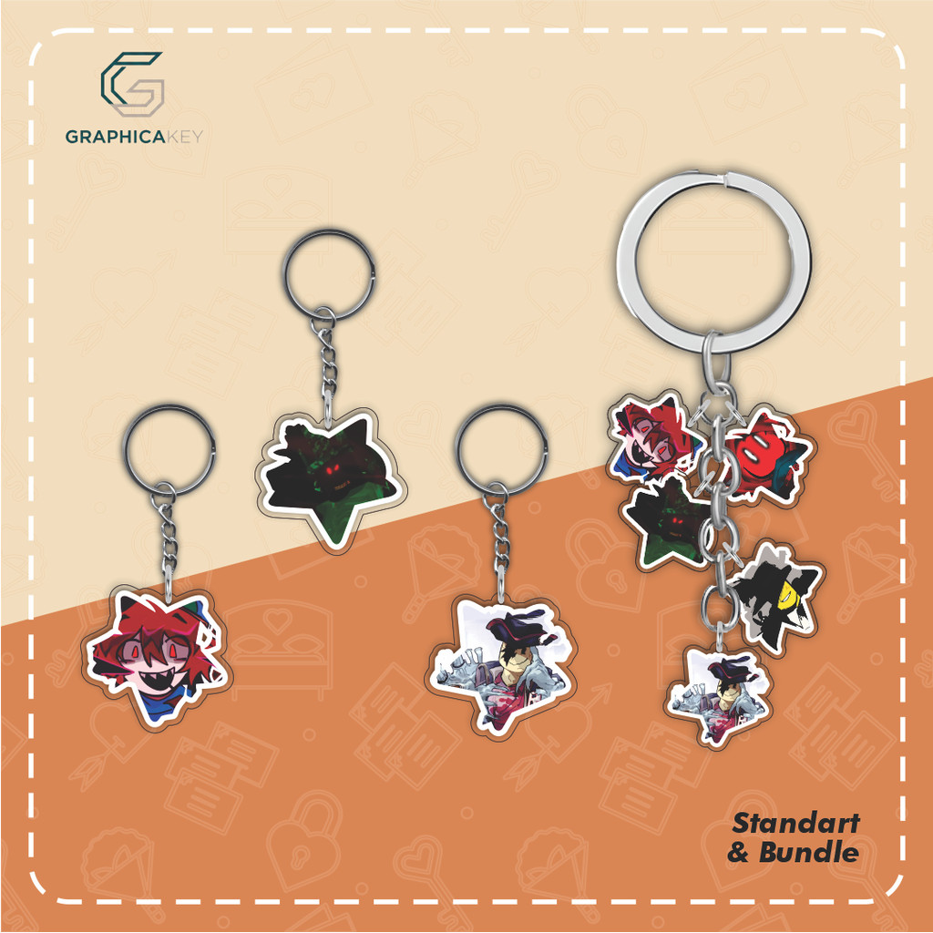 Ganci / Gantungan Kunci Akrilik ROBLOX FORSAKEN STAR KEYCHAIN (C00LKIDD, 1X1X1X1 BETRAYED, GASHARPOO