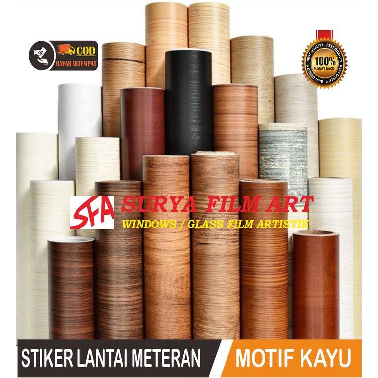 stiker kayu/stiker motif kayu/stiker lantai