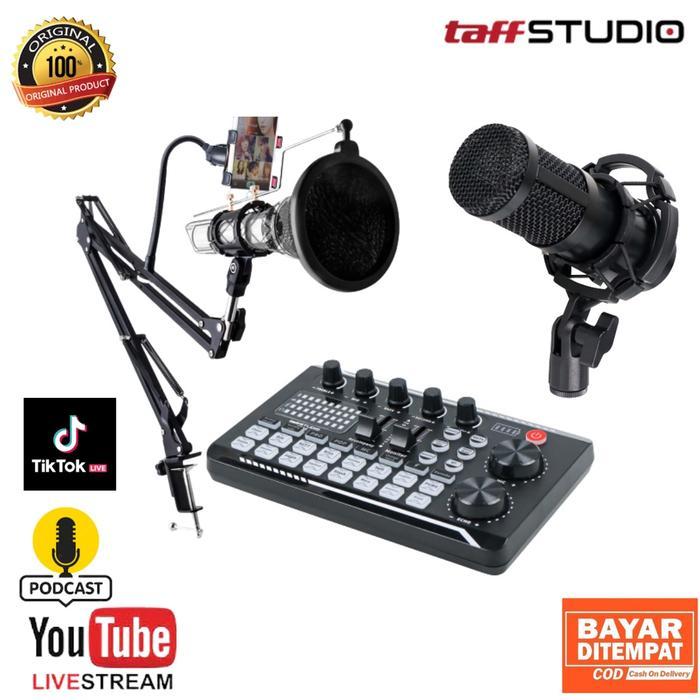 Thebest- Paket Lengkap Mic BM 800 Soundcard V8/V8 PLUS/ AudioPro